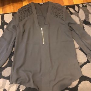 NWT express chiffon dress shirt sz small